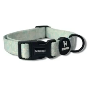 Collar Perro PETLOUNGE - Aqua Leaves L/XL 12-15kg