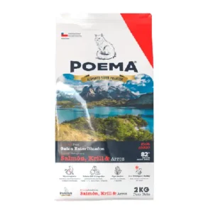 Saco de alimento Poema para gatos control peso de 2 kilos